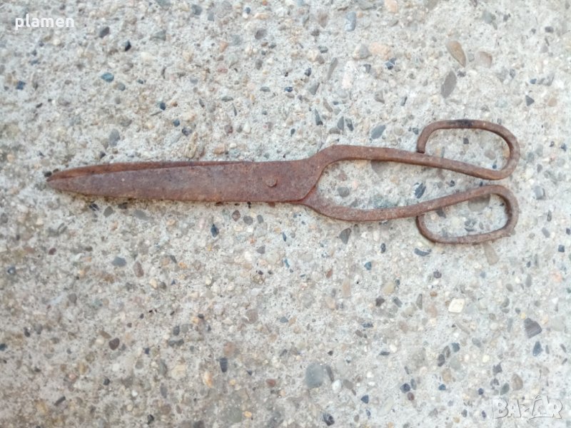 Стара кована ножица, снимка 1