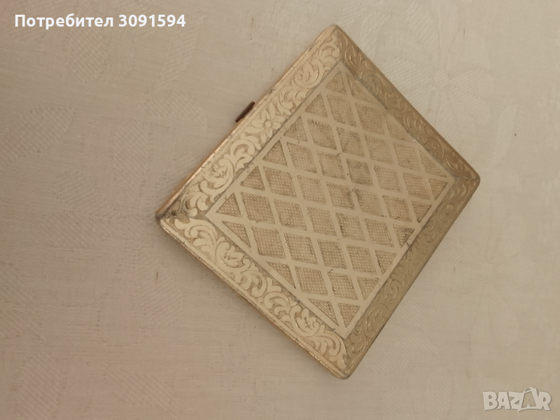 Стара Алуминиева  табакера , снимка 1