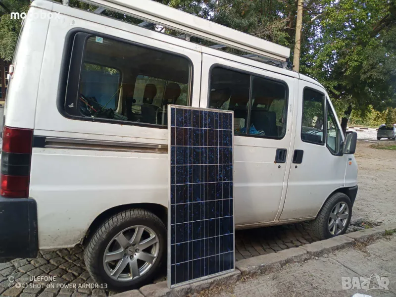 Соларна станция 130 вата за кемпер, лодка или  каравана 12/24 волта. Соларен панел,  PWM контролер., снимка 1