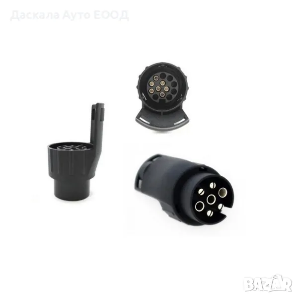 Адаптор МИНИ 7-13 пина – 12V за теглич, снимка 1