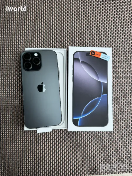 НОВ❗️iPhone 16 Pro Max ❗️Лизинг от 86лв/м / Black Titanium 256Gb❗️ГАРАНЦИЯ , снимка 1