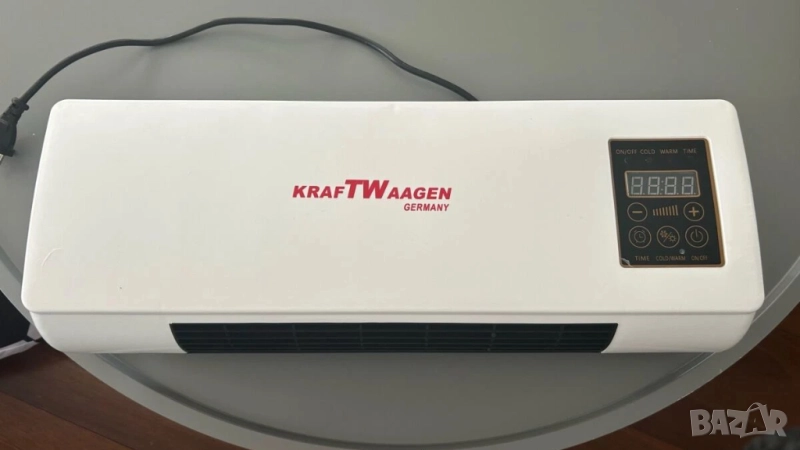 Мини климатик за стая тип вентилаторна печка за стена с дистанционно, снимка 1