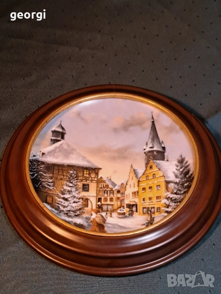 немска декоративна порцеланова чиния Kaiser 27/2 , снимка 1