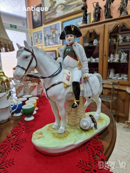 Уникална рядка голяма антикварна порцеланова фигура статуетка  - NEUNDORF, снимка 1