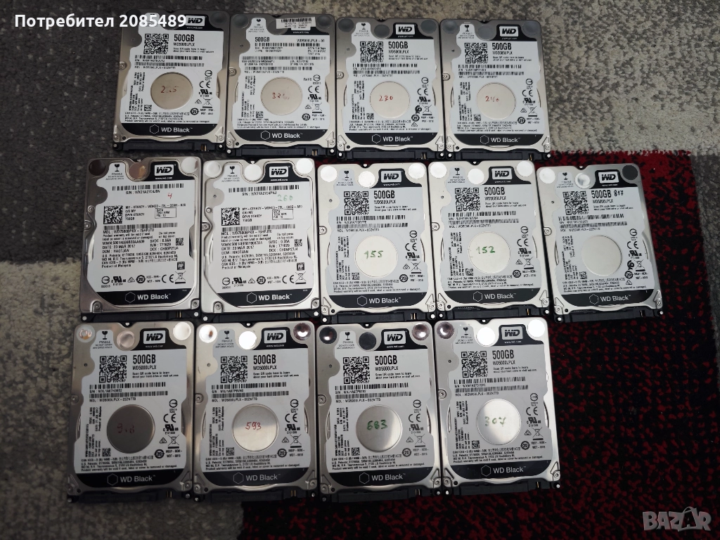 HDD SSD дискове WD BLACK 500gb 2.5inch и други, снимка 1
