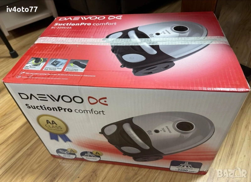 Прахосмукачка с постоянна торба Daewoo RC-220 R ECO, 3 л,, снимка 1