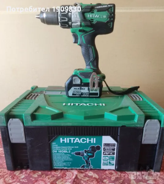 Акумулаторен ударен винтоверт HITACHI/HIKOKI DV18DBL2, снимка 1