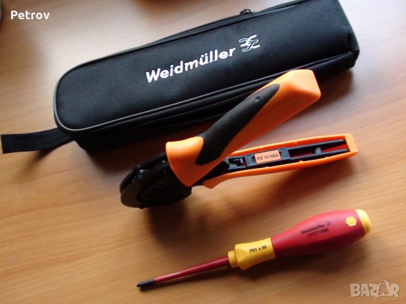WEIDMÜLLER PZ 10 HEX - ТОП-PROFI Кримпклещи 0,14 - 10 mm²  ШЕСТОСТЕНЕН SUPER CRIMP !! НОВИ !!GERMANY, снимка 1