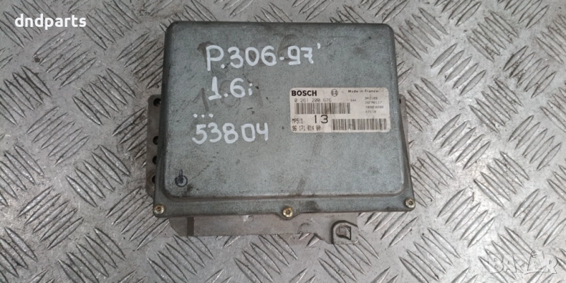 Компютър Peugeot 306 1.6i 1997г. 0261200676 9617161480	, снимка 1