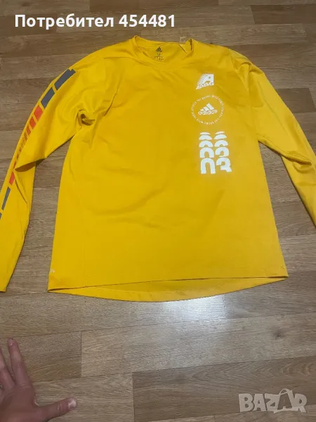 Adidas yellow long sleeve shirt , снимка 1