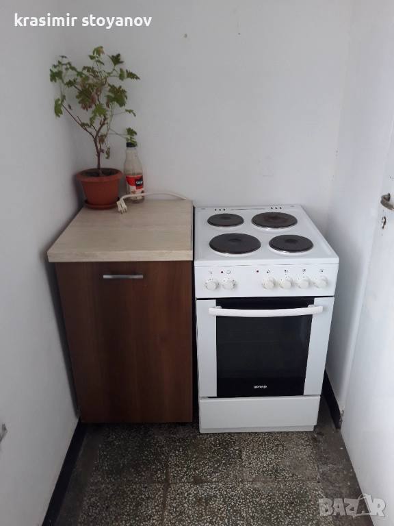 Готварска печка + кухненски шкаф , снимка 1