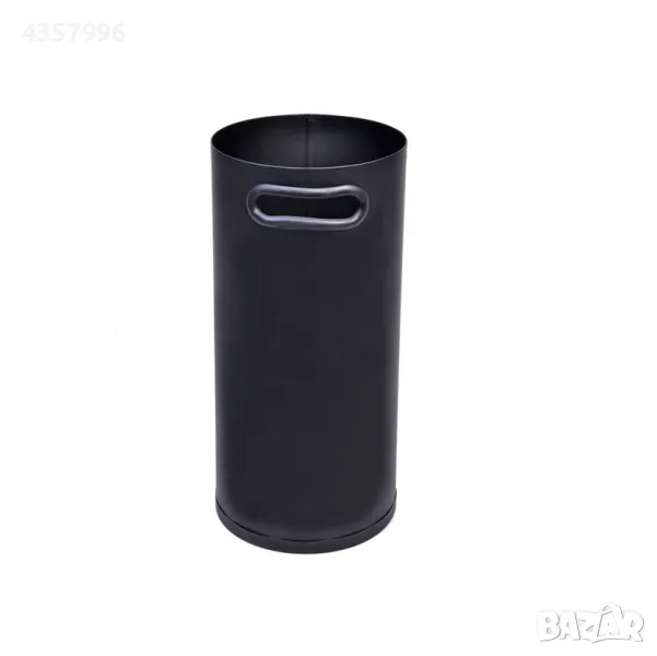 Метален цилиндър за аксесоари за камина, Метал, Черен , снимка 1
