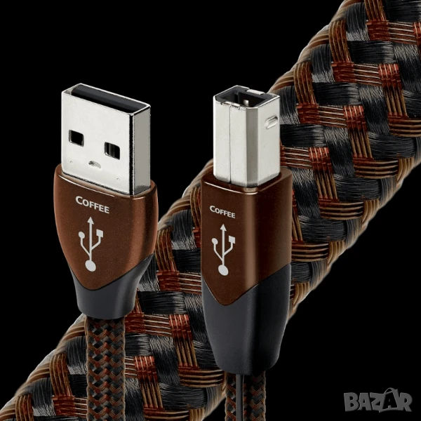 Audioquest Coffee 0.75m USB 2.0 A/B 72V DBS, снимка 1