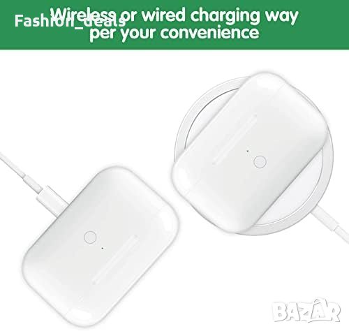 Нов Калъф за безжично зареждане за салушалки Airpods Pro 1 660mAh батерия, снимка 6 - Друга електроника - 42019127