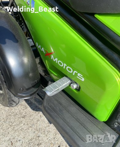 Двуместна електрическа триколка MaxMotors Pudding 1800W-48V-20Ah-GREEN, снимка 6 - Мотоциклети и мототехника - 42000300