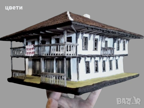 авторски колекционерски прототип на стара възрожденска къща с модерни нотки, снимка 4 - Други ценни предмети - 53684106