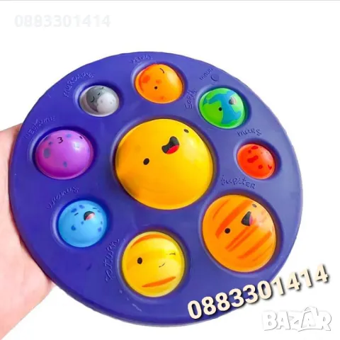 Симпъл Димпъл Планети Фиджет Попит Антистрес , снимка 2 - Други - 47447245