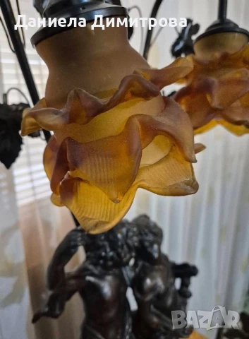 Разкошна и масивна нощна лампа в стил Арт деко, снимка 16 - Други - 50764300