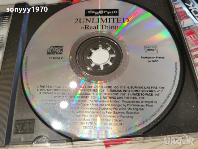 2 UNLIMITED ORIGINAL CD 0903261810H2E6R, снимка 2 - CD дискове - 53771196