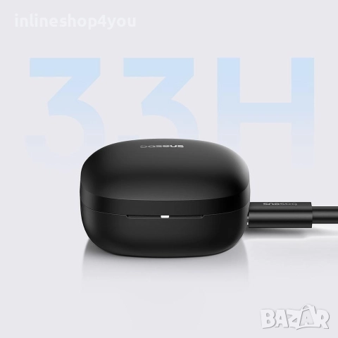 Безжични Bluetooth слушалки Baseus Bowie E19, TWS, Черни, снимка 9 - Bluetooth слушалки - 52554131