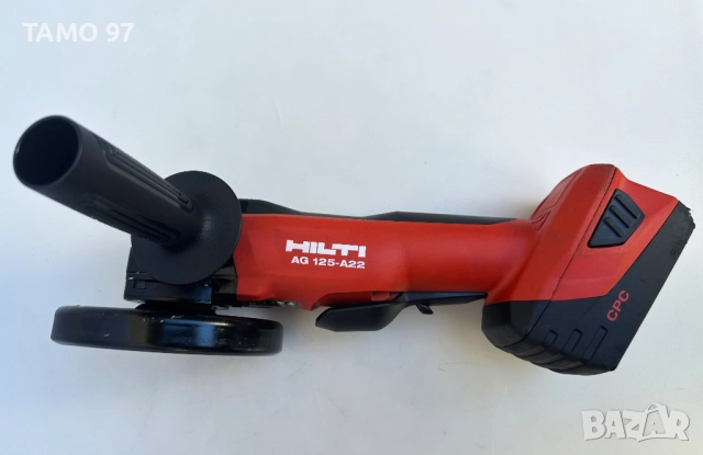 Hilti AG 125-A22 - Безчетков акумулаторен ъглошлайф 2x22V 5.2Ah перфектен!, снимка 3 - Други инструменти - 52272521