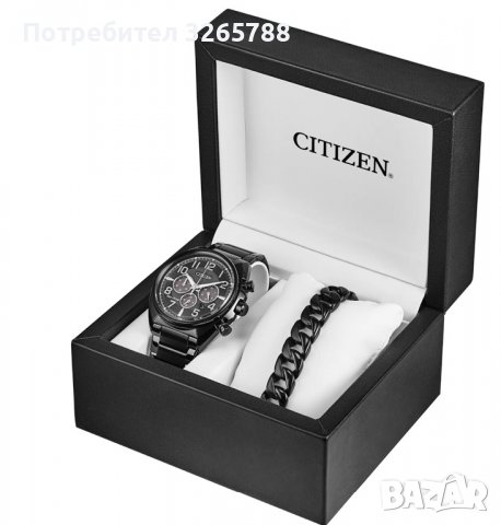 Citizen Brycen Chronograph eco drive часовник с гривна, снимка 4 - Мъжки - 38756738