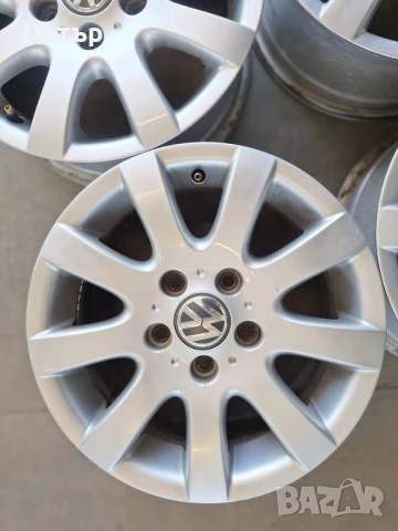 ОРИГИНАЛНИ АЛУМИНИЕВИ ДЖАНТИ ЗА ФОЛСВАГЕН -5Х112Х57-15 цола, снимка 4 - Гуми и джанти - 50700092