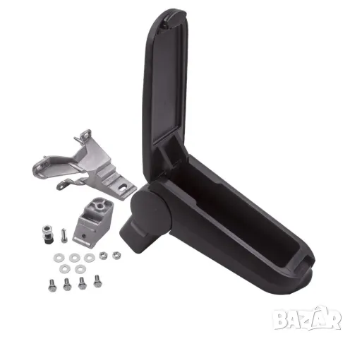 Подлакътник черна кожа подходящ за Volkswagen Golf 4 Bora Audi A3 Seat Leon Toledo Skoda Octavia, снимка 6 - Аксесоари и консумативи - 47506118