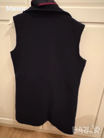 Вълнен елек с колан, снимка 3 - Елеци - 52950288