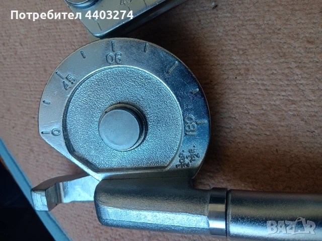 немски тръбогиб от 0 до 180 градуса за огъване на тръби , снимка 5 - Други инструменти - 53838407