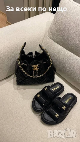 Chanel Дамски Чехли Шанел - Налични Различни Цветове Код E711, снимка 12 - Чехли - 51242465