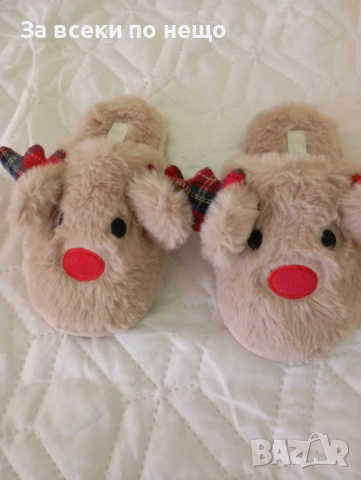 Коледни новогодишни чехли размер 27/28, снимка 3 - Детски сандали и чехли - 52836775