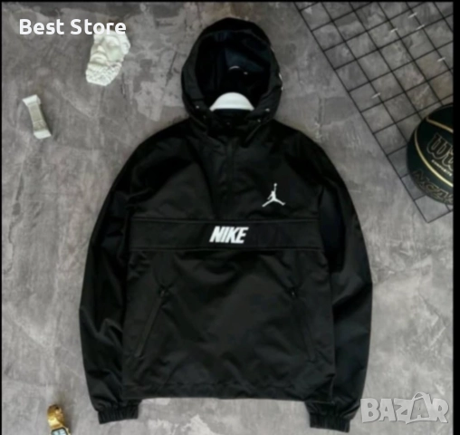 Nike Черна Мъжка Ветровка Найк 