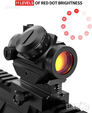 Feyachi RDS-10 червена точка за прицел 4 MOA за пушка, снимка 2 - Оборудване и аксесоари за оръжия - 49823423