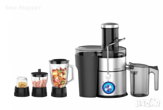 Сокоизтистквачка 4 в 1, блендер, месомелачка и мелница за подправки Lexical LJE-2212 , снимка 7 - Сокоизстисквачки и цитрус преси - 49292465
