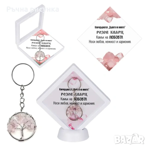 Ключодържател с камък и в рамка, снимка 5 - Декорация за дома - 53493301