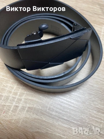 Стилен мъжки колан с две лица ., снимка 4 - Колани - 50819153