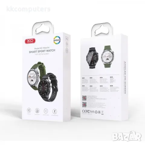 Business Смарт Часовник Amoled XO-Watch4 / Сребърен / Баркод : 2403721, снимка 3 - Смарт гривни - 47784699