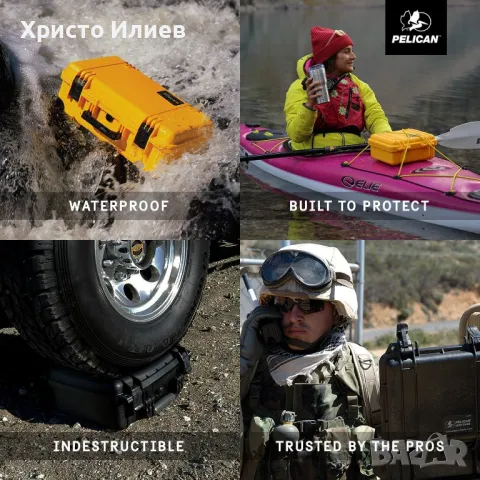 Твърд водоустойчив куфар калъф за дрон фотоапарат, снимка 2 - Дронове и аксесоари - 47516919