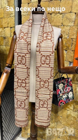 Gucci Кашмирен Шал Гучи - Налични Различни Цветове Код SK469, снимка 6 - Шалове - 53059613