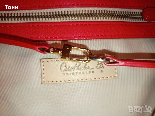 CRISTHELEN B. Оригинал Нова Кожена Дамска Чанта , снимка 12 - Чанти - 52418728