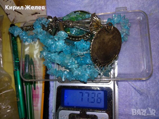 ИЗУМИТЕЛНО КРАСИВА ПОСРЕБРЕНА КРИСТАЛНА ЕТНО - АРТ СТИЛ ОГЪРЛИЦА РЪЧНА ИЗРАБОТКА 34781, снимка 6 - Колиета, медальони, синджири - 39193162