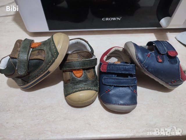 Лот Бебешки обувки естествена кожа, снимка 4 - Бебешки обувки - 39405586