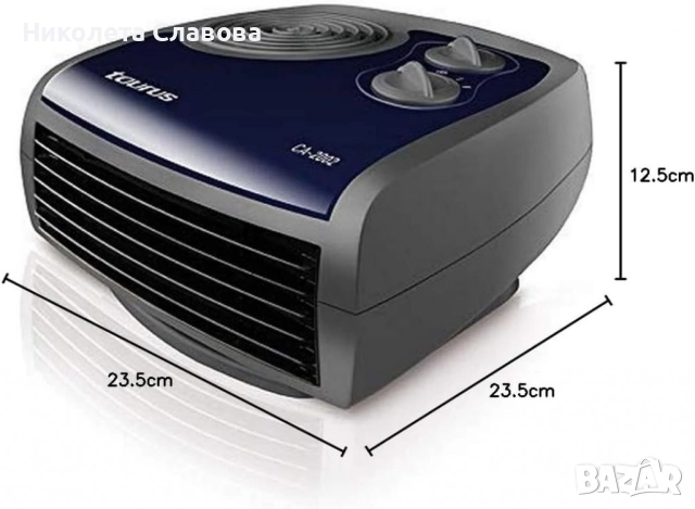 🔥 Taurus CA-2002 – мощен отоплител с вентилатор и термостат 🌡️, снимка 7 - Отоплителни печки - 51532954