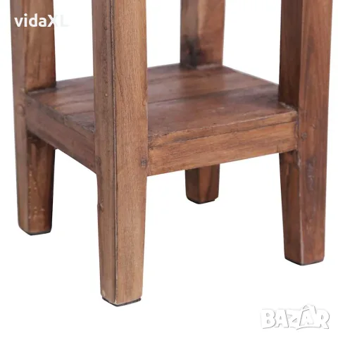 vidaXL Поставка за саксии, 30x30x75 см, махагоново дърво масив, снимка 7 - Саксии и кашпи - 56146548