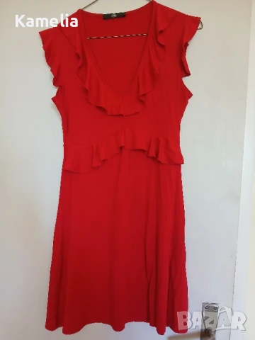 Червена рокля, S-размер , снимка 1