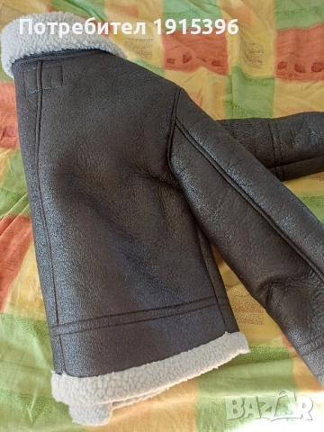 Кожено яке с каракул , снимка 3 - Якета - 52236882