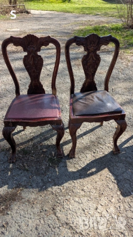 Стари столове , снимка 2 - Антикварни и старинни предмети - 53835799