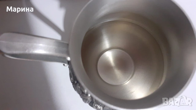 Комплект за вино и ракия от калай Antik*Vintage #93 1, снимка 7 - Антикварни и старинни предмети - 53821725