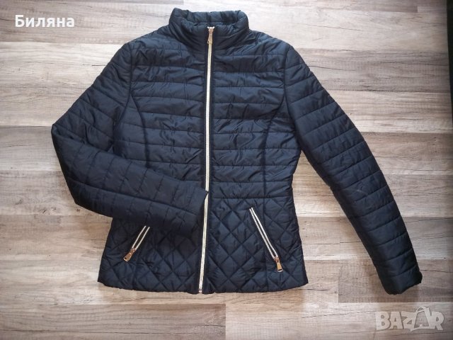 Черно пролетно-есенно яке, снимка 4 - Якета - 42014370